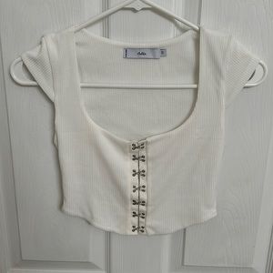 Adika white crop top